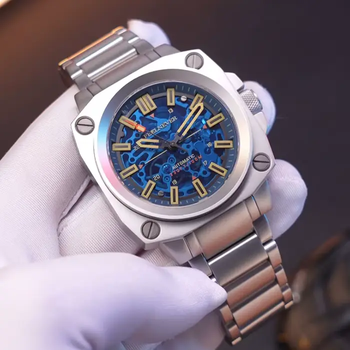 FEELNEVER nouvelles montres mécaniques hommes mode en acier inoxydable de luxe montre