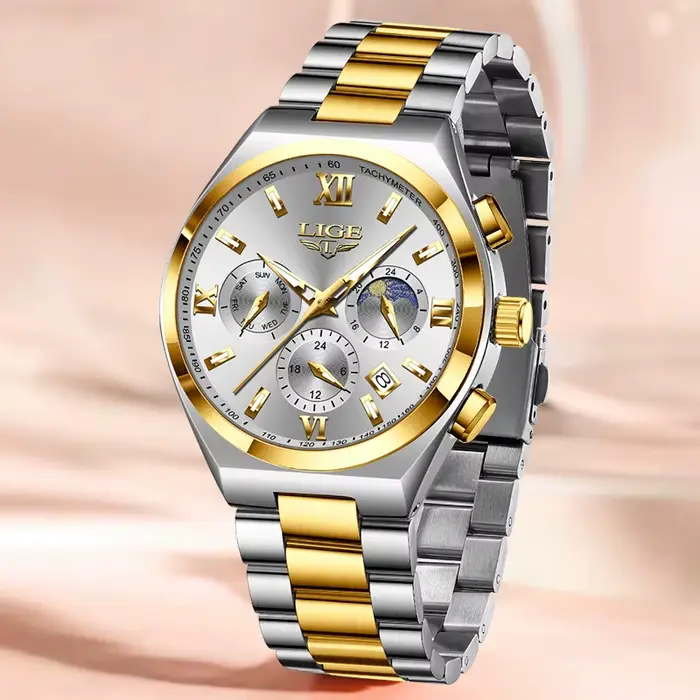 LIGE Top marque Montre de luxe femmes Simple dames analogique Quartz montres mode décontracté étanche Femme horloge
