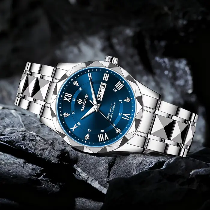 BANGWEI femme montre de luxe Elagant classique mode horloge affaires décontracté Date en acier inoxydable étanche lumineux Quartz dames montres