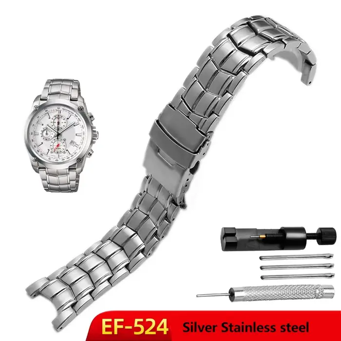EF-550 EF-524 Solide En Acier Inoxydable Bracelet De Montre Pour mol EDIFICE Série Bracelet De Montr