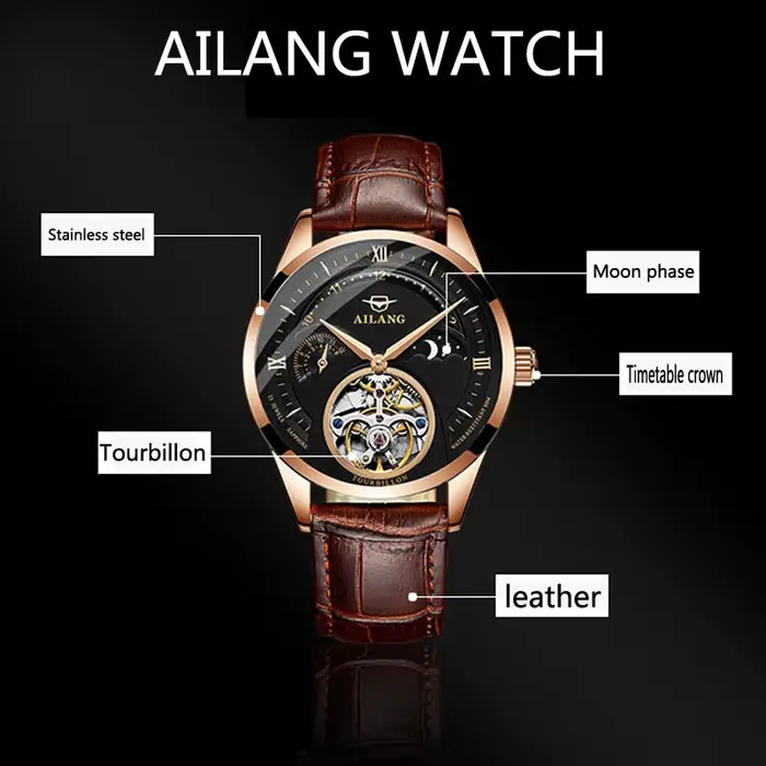 AILANG montres mécaniques automatiques