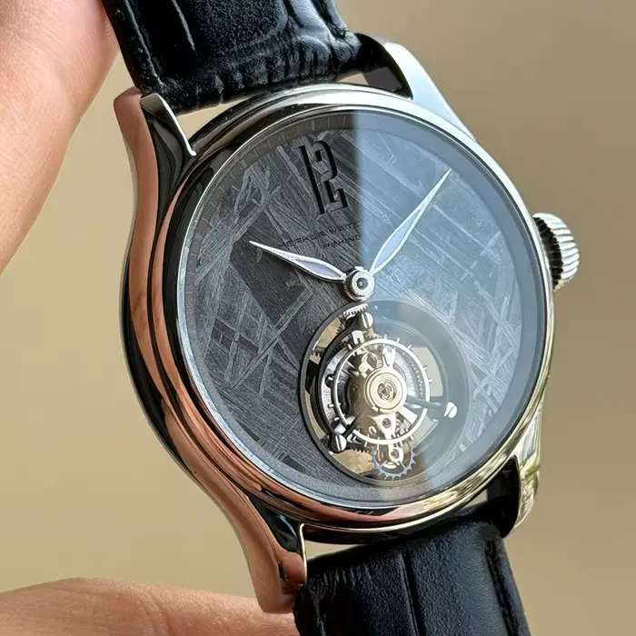 Merkur M – montre Tourbillon en fer et météorite pour hommes, montre en saphir, montres-bracelets mé