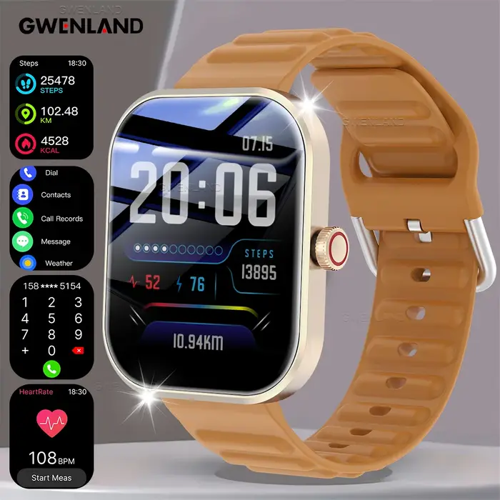 Nouvelle montre connectée pour hommes et femmes - Écran tactile HD 2