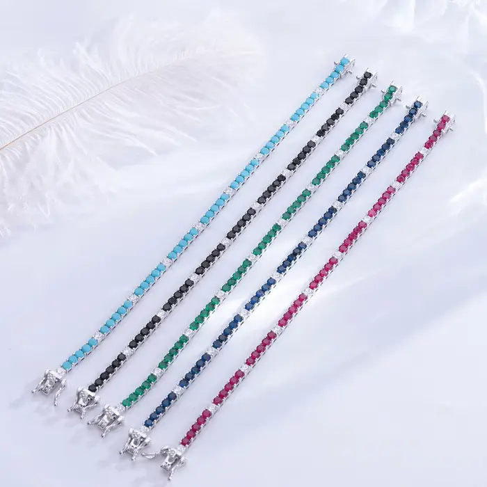 YLMyself – Bracelet de Tennis en argent 925