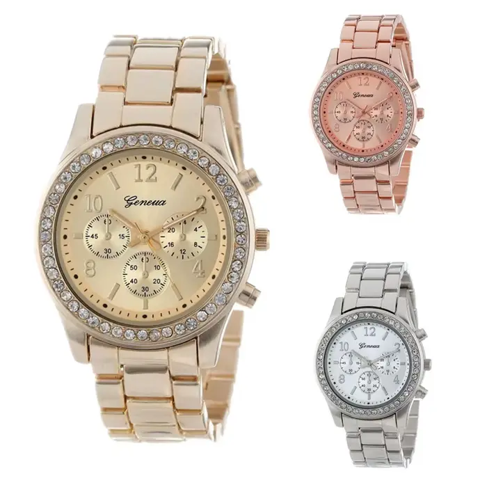 Genève classique luxe strass montre femmes montres mode dames