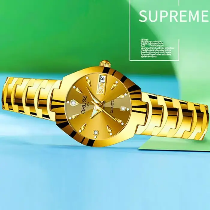 ORUSS mode Couple montre décontracté femmes hommes Quartz