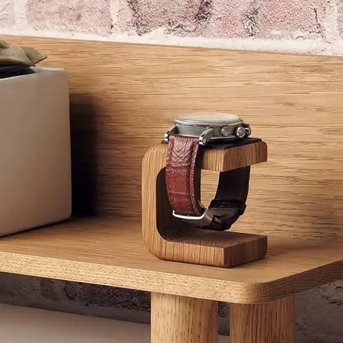Présentoir de montre en bois massif pour bracelet bague et autres bijoux élégant pour décoration maison bureau exposition cadeau spécial