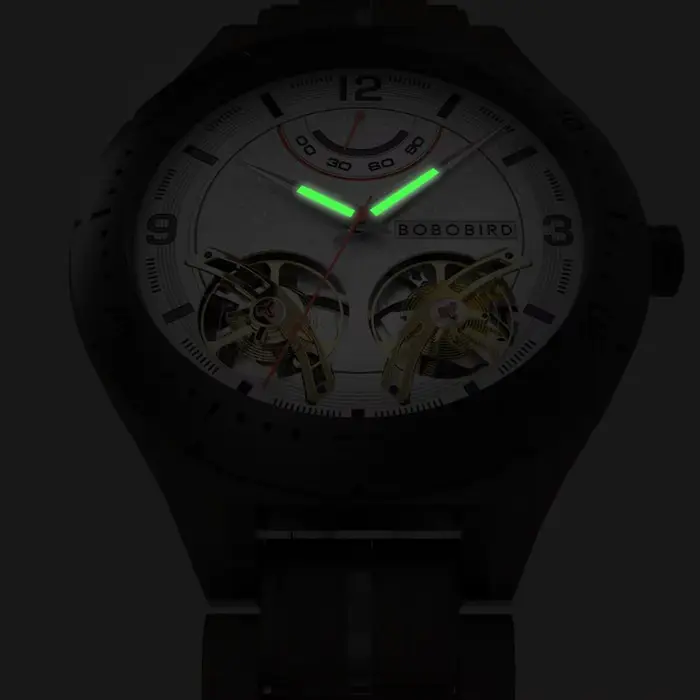 Montres mécaniques en bois pour hommes BOBO BIRD