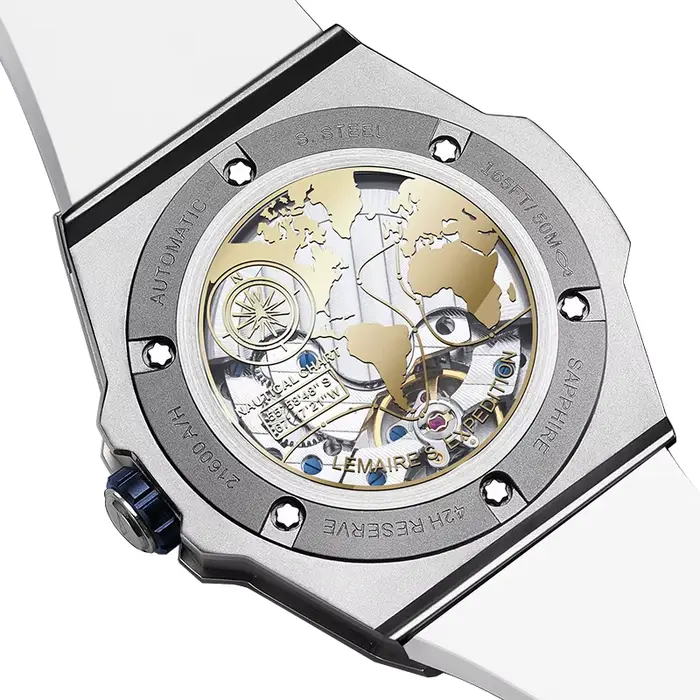 Montre mécanique automatique CERIEPON Série Blue Planet avec cristal saphir