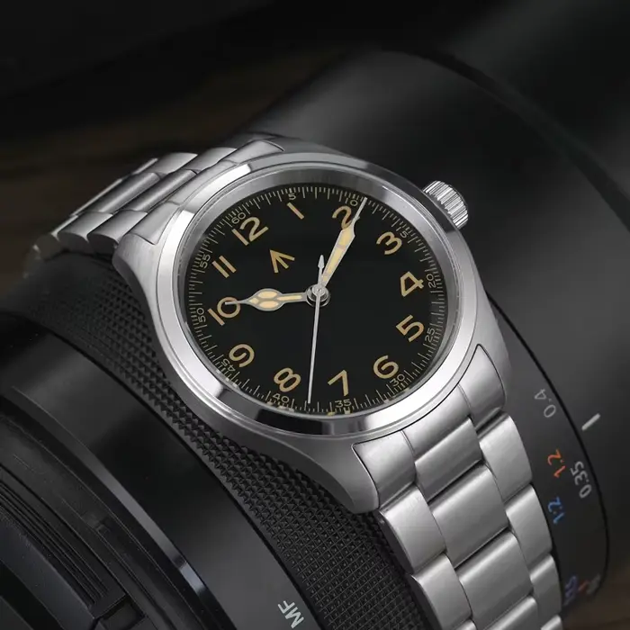 Militado ML08 montre militaire VH31 mouvement à Quartz Double cristal saphir C3 BGW9 lumineux 10Bar 