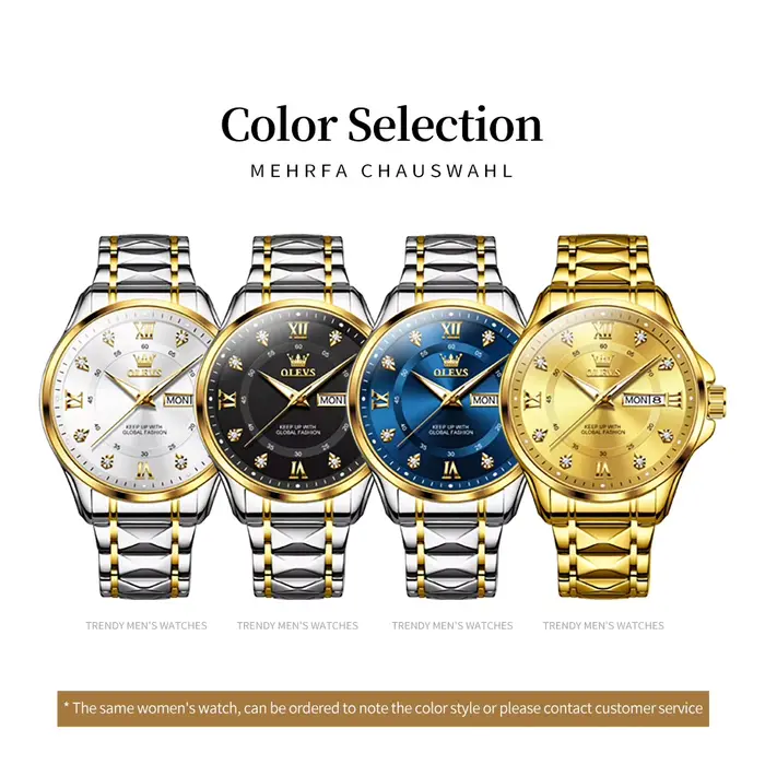 Montre-bracelet à quartz OLEVS 2906 pour homme