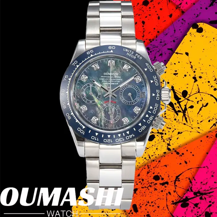 Montres 39.3mm montre de luxe chronographe pour hommes nouvelle