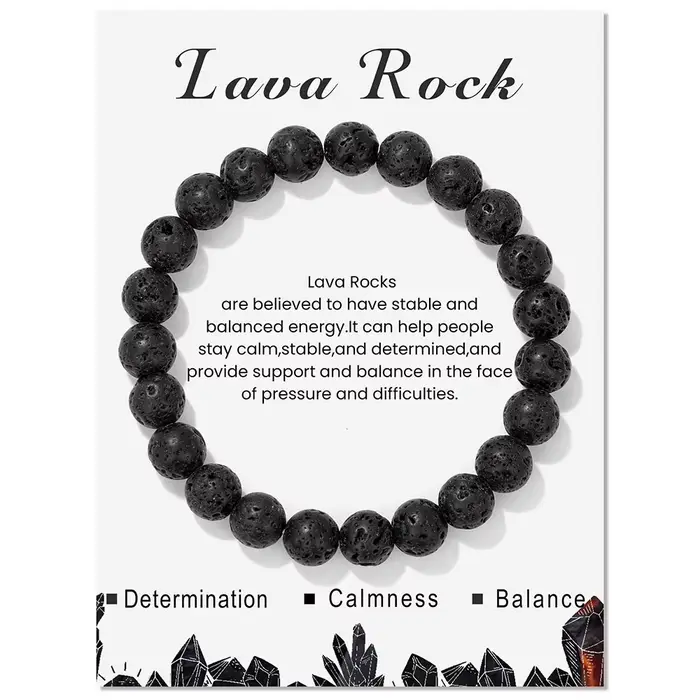 Bracelet Original en Pierres Naturelles et Clip de Quartz pour Homme et Femme, Bijou de Guérison, An