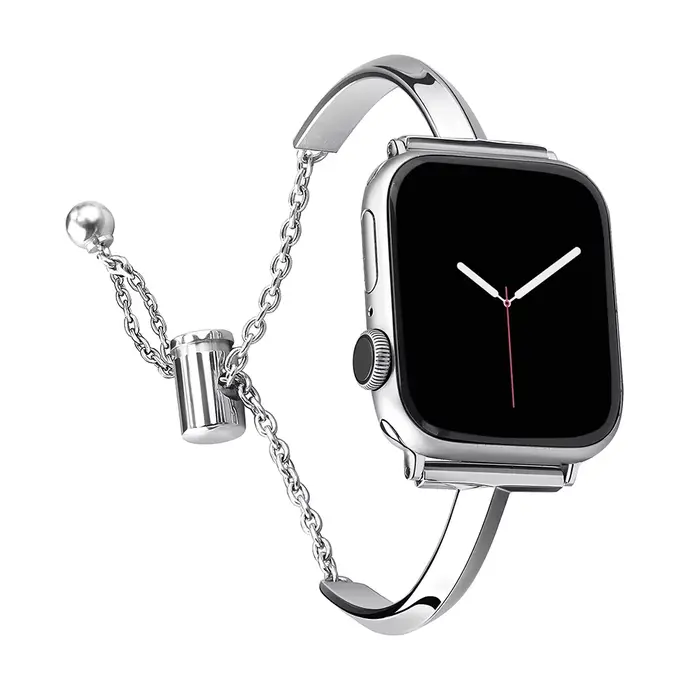 Bracelet à maillons en acier inoxydable pour Bracelet de montre Apple 6 7 8 SE 40mm 44mm 45mm 41mm 4