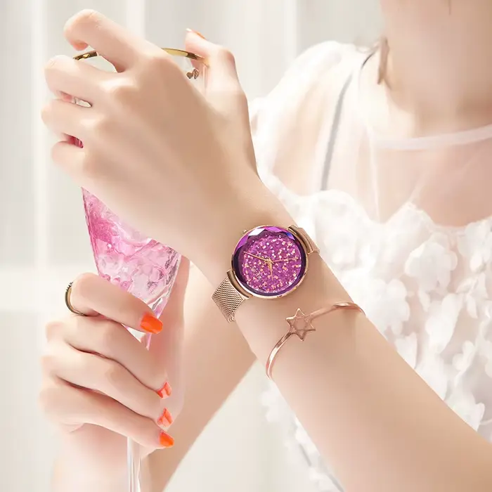 Julius – montre à paillettes pour femme