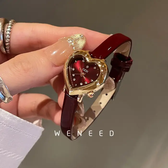 Nouvelle montre pour femme rouge