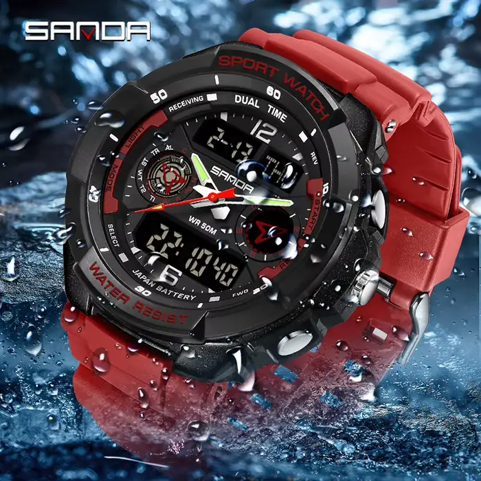 Montre-bracelet à quartz de style G pour hommes