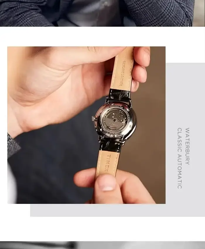 Montre mécanique automatique Timex pour homme mode sport étanche décontractée pour loisirs affaires travail quotidien