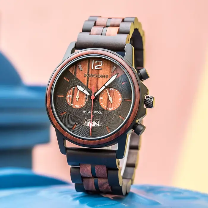 Montres en bois faites à la main pour hommes