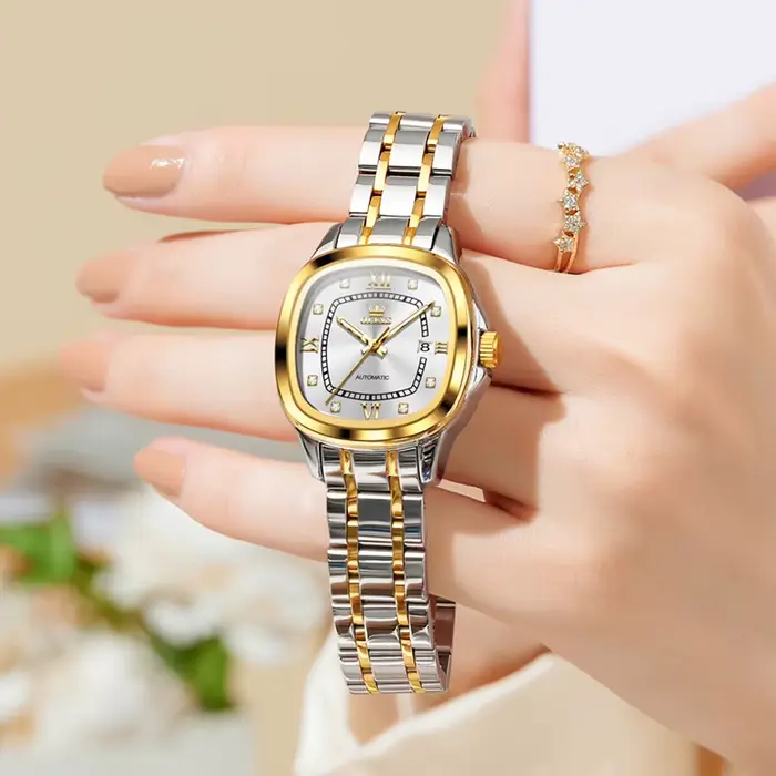 OLEVS 9810 femme montre automatique mode diamant échelle