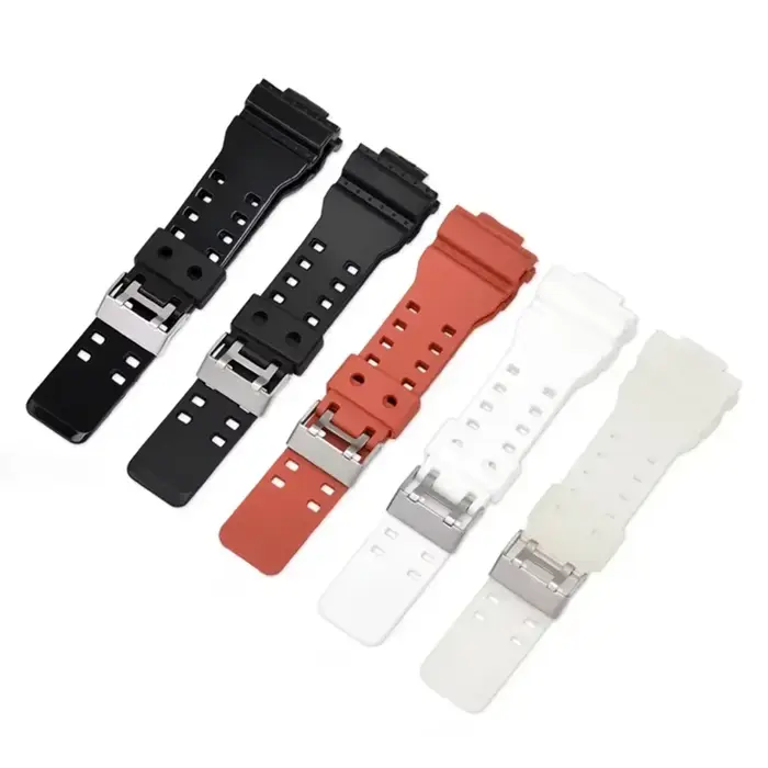 Bracelet en silicone 16mm pour Casio G-Shock GA-100 110 120 150 200 300 GD-100 110 120 G-8900 GLS-100 occasions spéciales femmes hommes