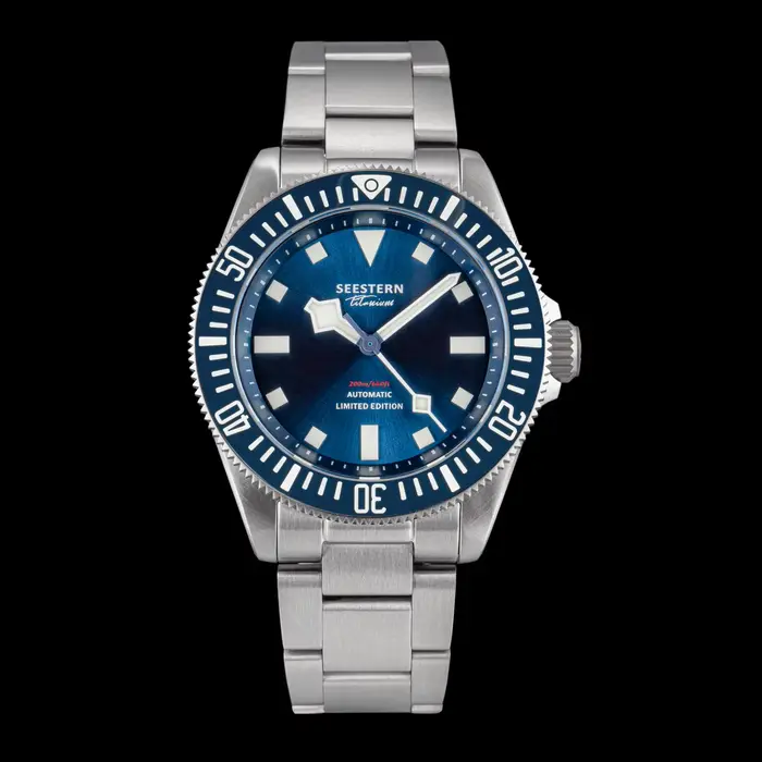 Montre de Plongée SEESTERN en Titane Automatique Édition Limitée pour Hommes Occasions Spéciales Plongeurs Aventuriers