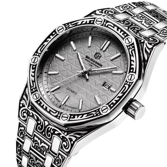 Carve Vintage montres classique vert eau fantôme table étanche graver copie montre à Quartz bracelet livraison gratuite