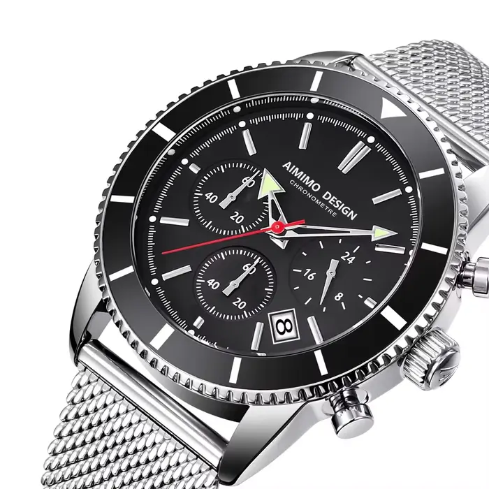 Montres pour hommes, analogiques, à quartz, chronographe, étanches, montres-bracelets pour hommes, m