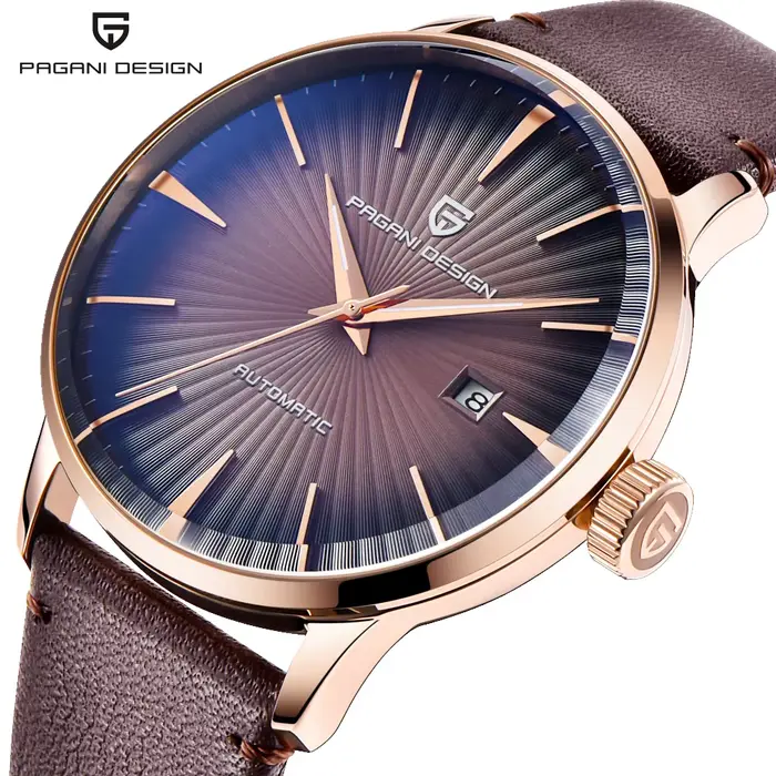 PAGANI DESIGN PD2770 Montre mécanique automatique pour homme Mouvement Seagull 2813 Cadran 43MM Étan