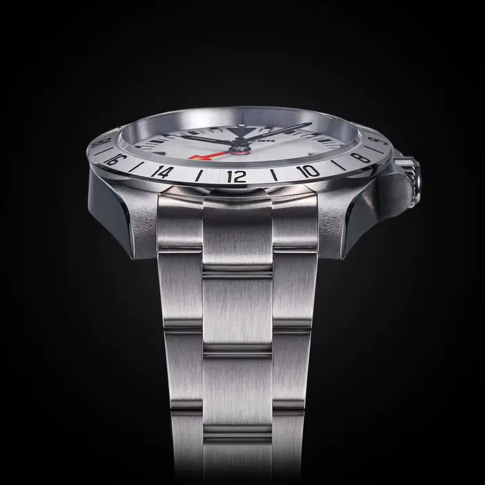 SEESTERN montre pour hommes GMT automatique NH34 mouvement saphir cristal mécanique montres lumineux réglage fin bouton de traction S436