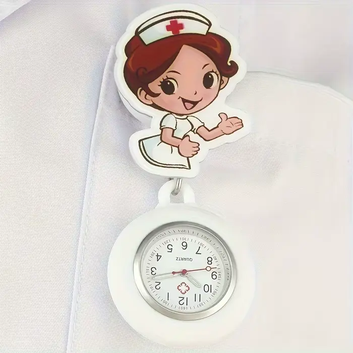 Adorable montre d'infirmière de dessin animé