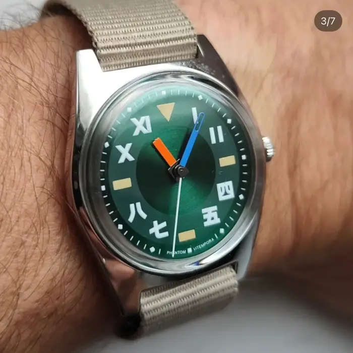 PHANTOM – montre mécanique à remontage manuel pour hommes, montre d'affaires rétro de 36mm, classique et Simple pour Couple, 7120