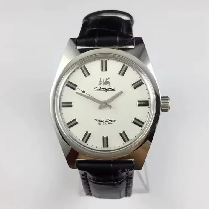 Shanghai montre mécanique manuelle pour hommes montre-bracelet à vent manuel horloge Vintage homme d