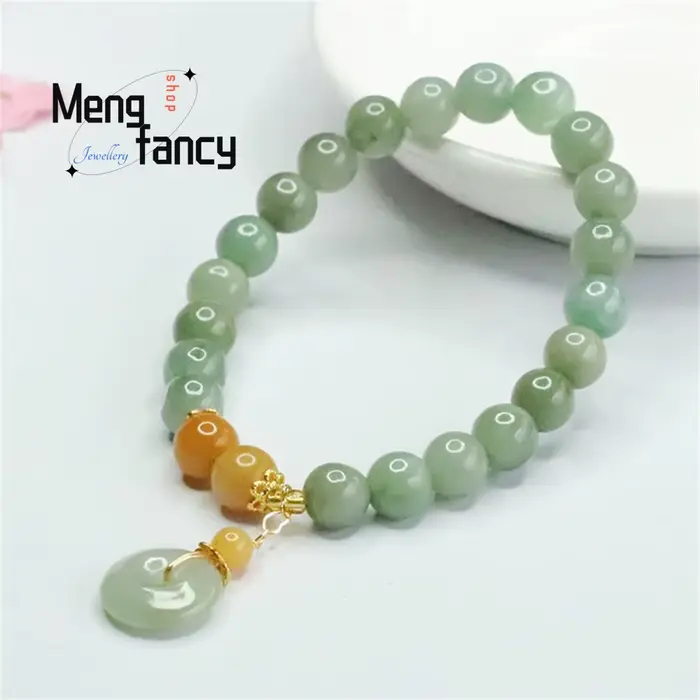 Bracelet en jadéite naturelle pour jeunes filles