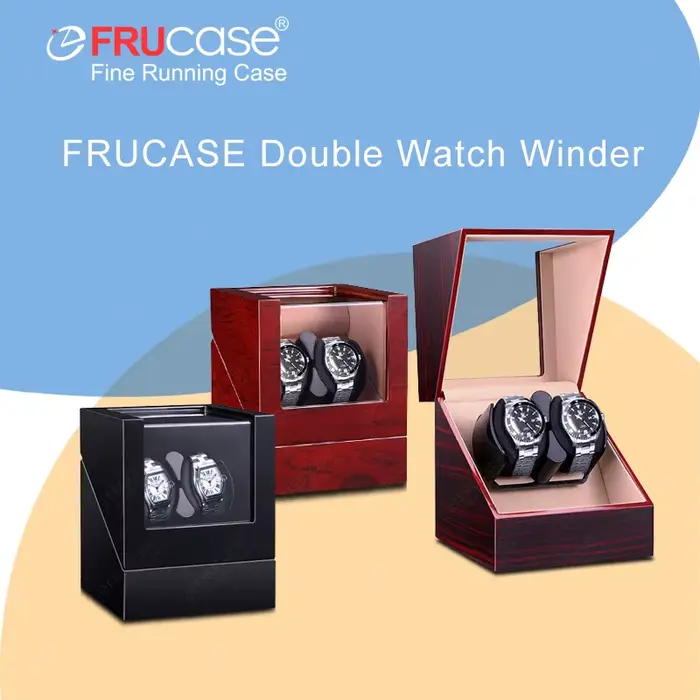 FRUCASE Double Watch Winder Remontoir pour montre automatique