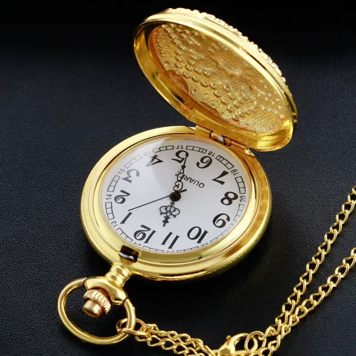 Montre de poche de luxe en or et diamant