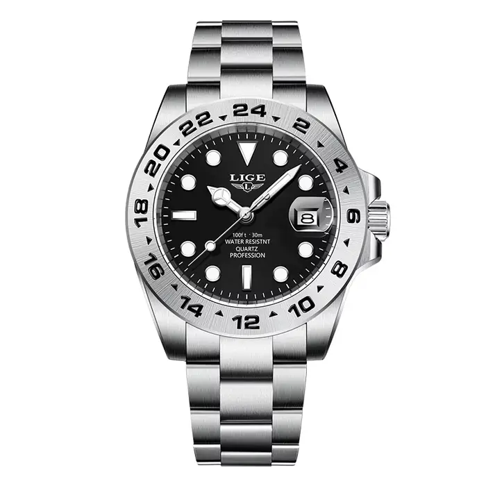 Montre Homme LIGE Tendance : Montre Sportive de Luxe pour Hommes, Marque de Renom, Militaire, Étanch