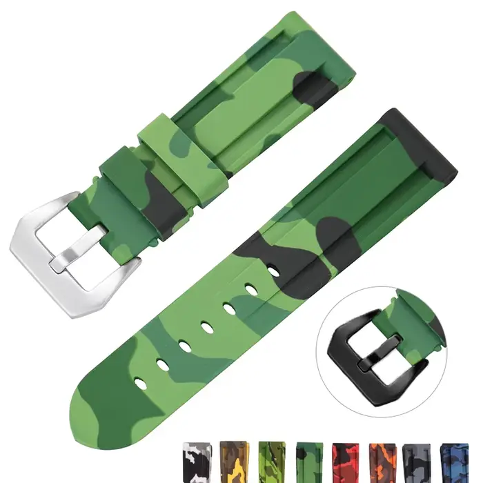 Bracelet de montre en caoutchouc pour Panerai
