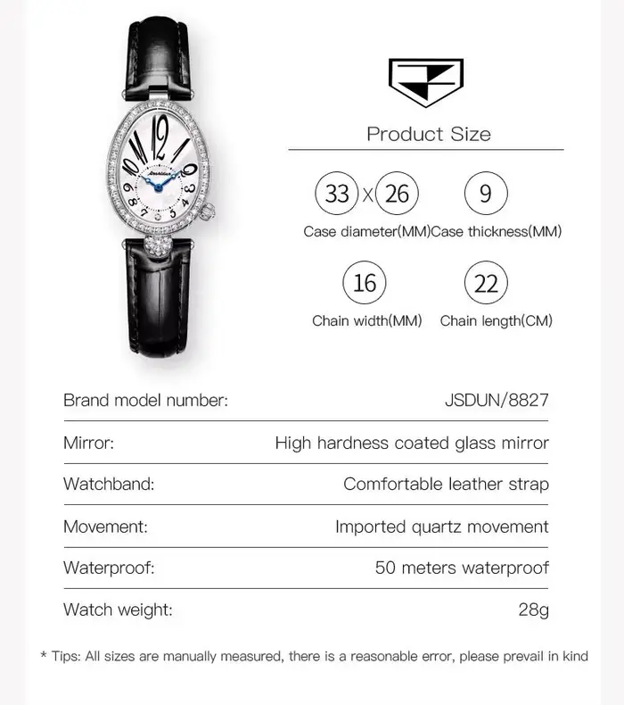 Montre femme JSDUN 8827