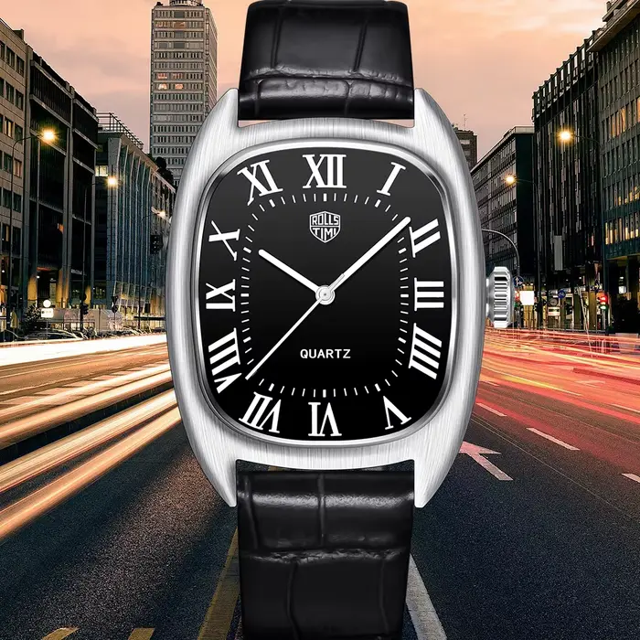 Nouvelles montres pour hommes Top marque de luxe montre à Quartz ovale