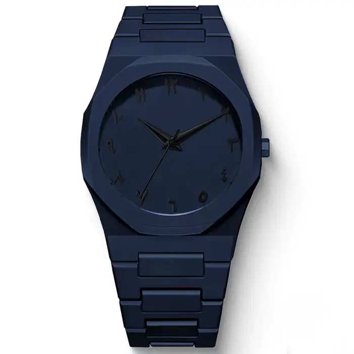 Nouvelle montre pour hommes à la mode Simple noir mâle montres à Quartz arabe numérique décontracté goutte