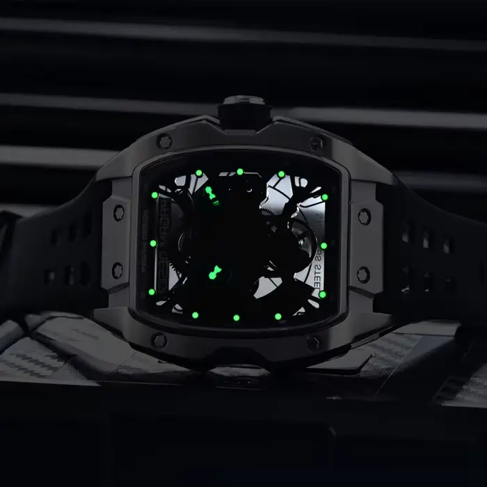 PAGANI DESIGN YS018 nouveau 42MM montre-bracelet mécanique automatique mode décontracté squelette saphir montre en acier inoxydable pour hommes cadeau
