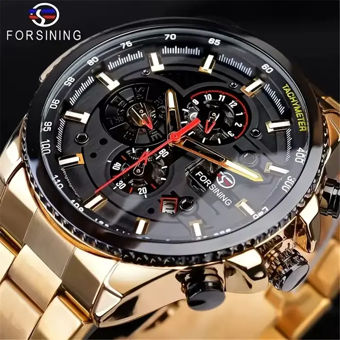 Montre mécanique automatique pour homme – Design squelette élégant