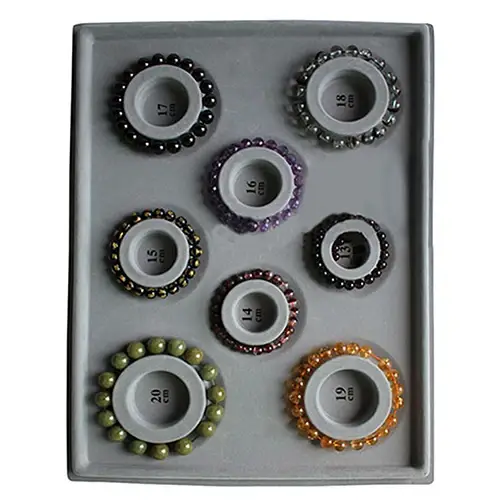 Planche de perles floquées pour bracelet et collier