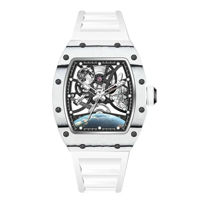 Montre squelette automatique pour homme