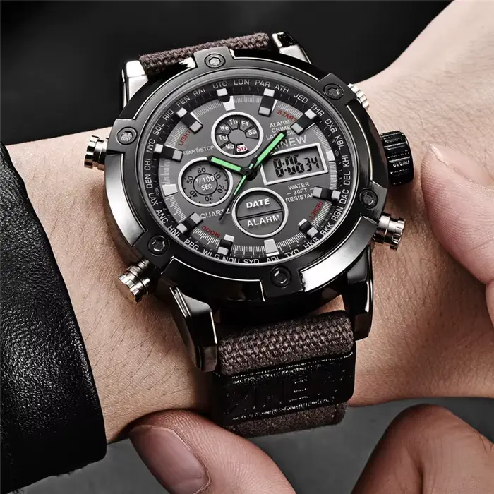 Montre d'affaires chronographe pour homme