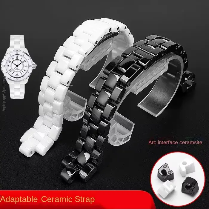 Bracelet de montre en céramique perlée pour CHA-N-EL hommes et femmes Couples