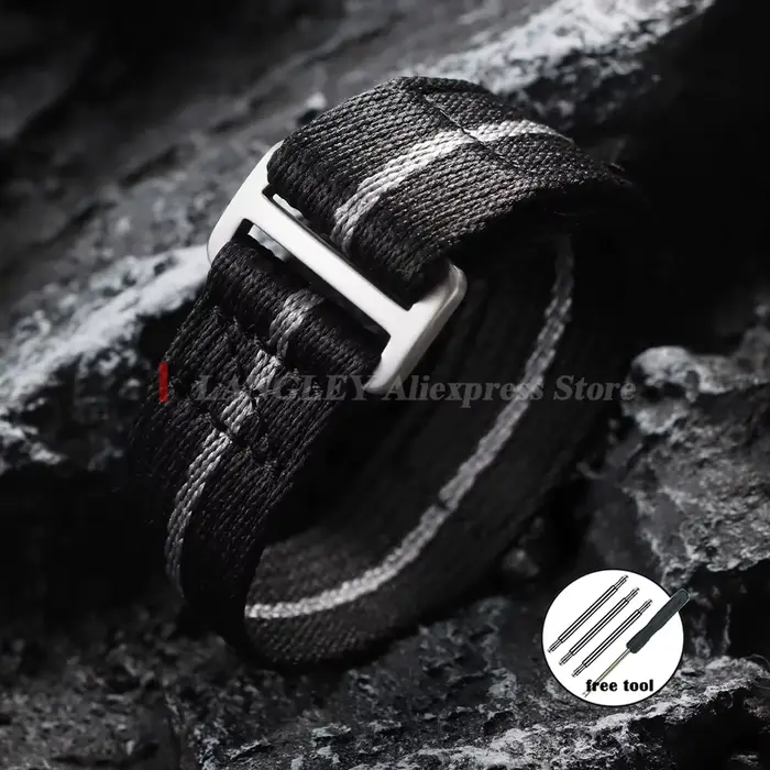 Bracelet de montre en Nylon 20mm 22mm pour Tudor pour Seiko Bracelet de Sport militaire pour hommes