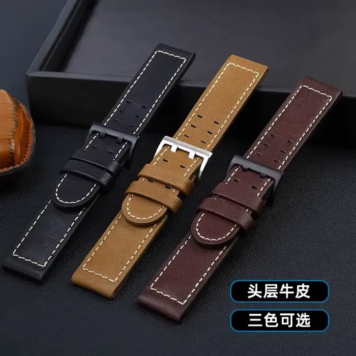 Pour Hamilton kaki Aviation H77616533 H70615733 H77796535 série bracelet de montre en peau de vache 20mm 22mm hommes