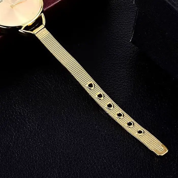 Montre-bracelet en or pour femmes, de luxe, à la mode